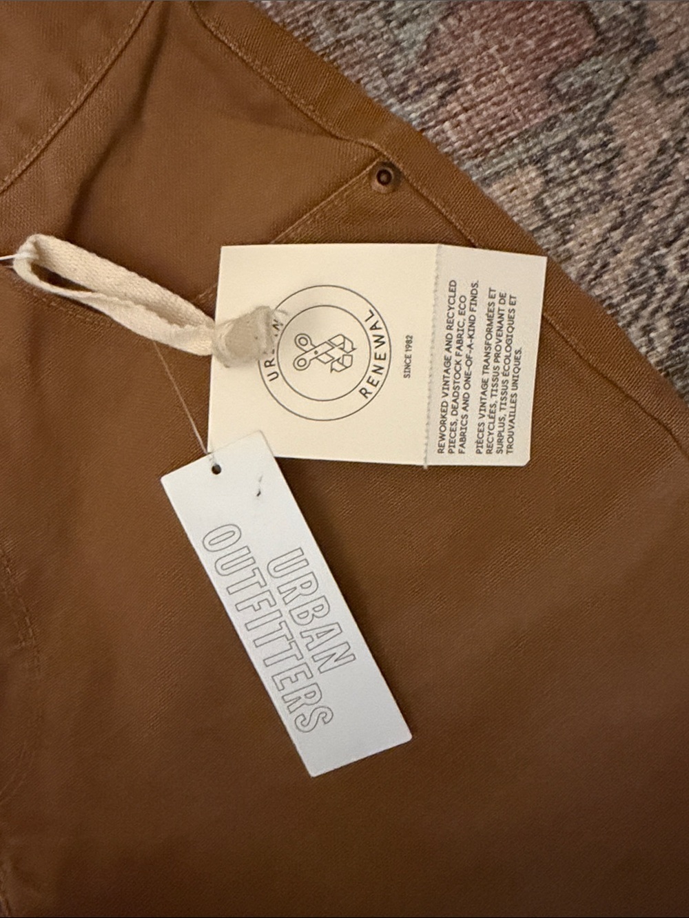 Urban Renewal Brown High-Rise Straight Jeans - Picture 3 of 4